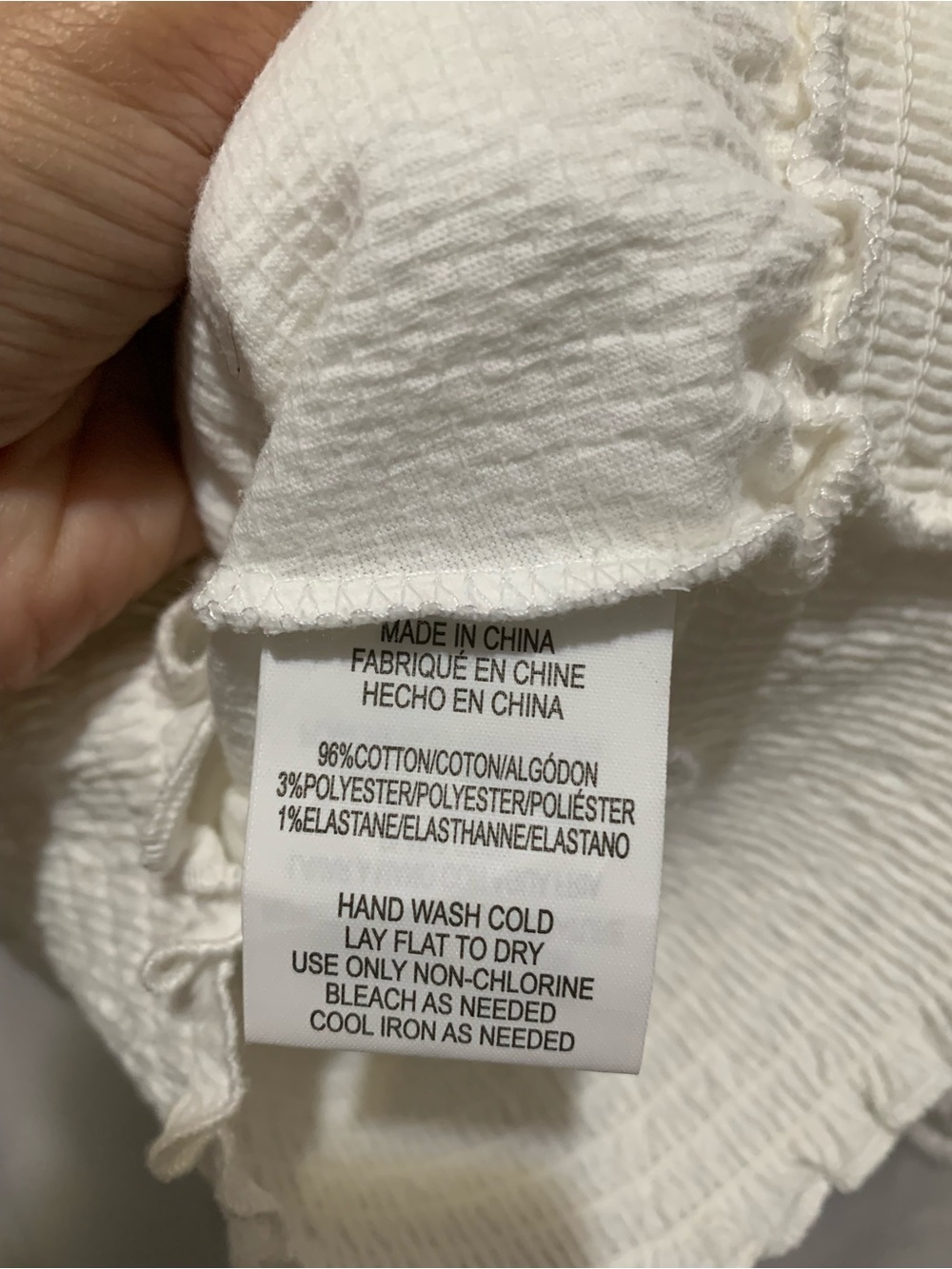 O’Neill White V Neck Crossover Top - Picture 6 of 6